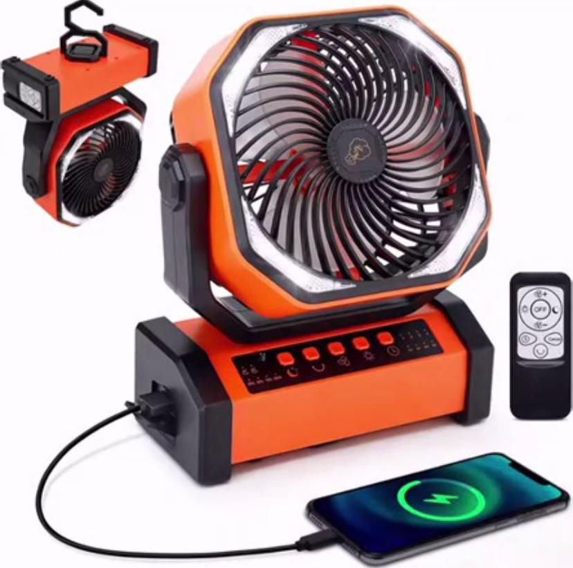 Ventilateur Camping 20000mAh avec Lumière